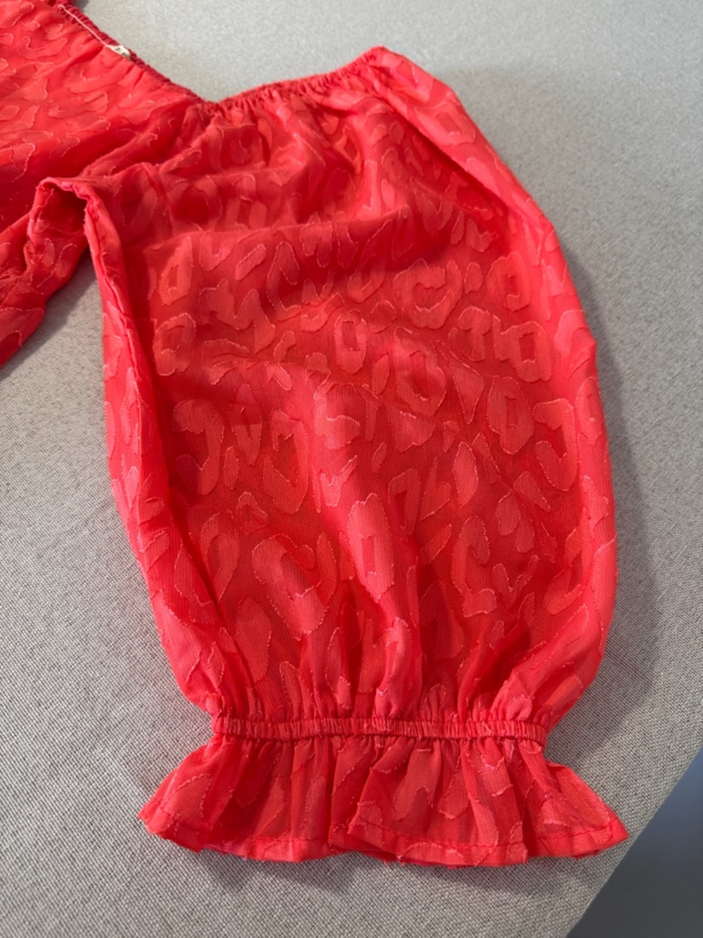 JODIFL Women’s Coral Square-Neck Peplum Blouse SZS - Picture 12 of 15